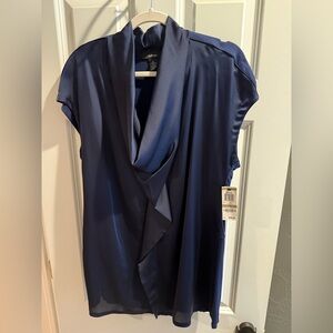 Alfani navy blouse